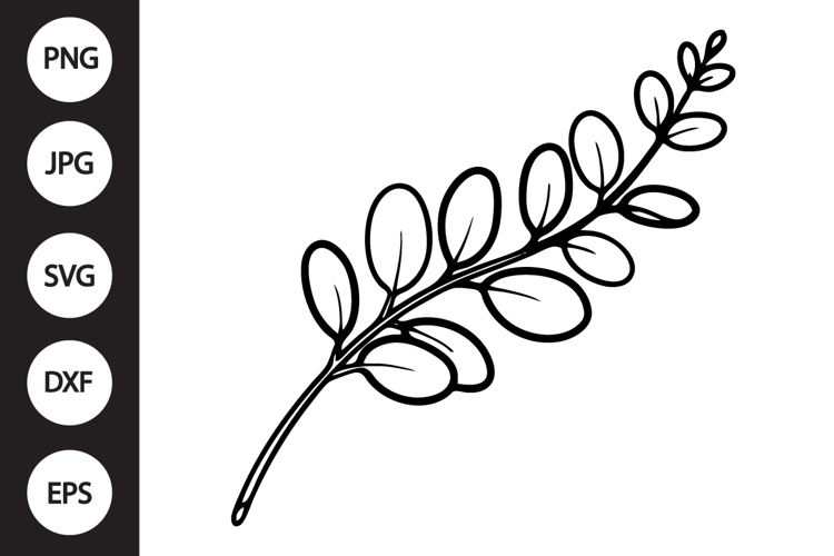 Eucalyptus Branch SVG