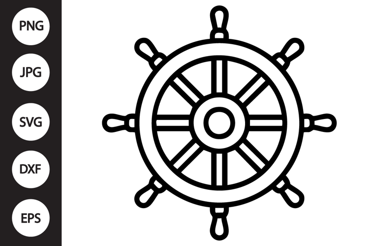 Ship Wheel Svg Image 12