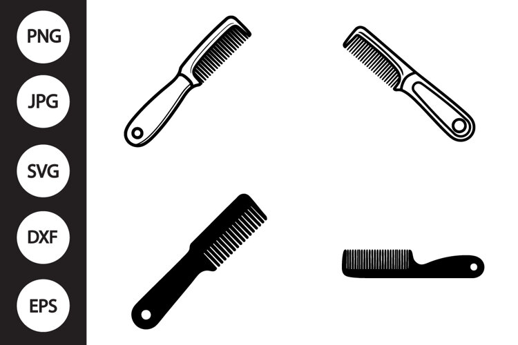 Barber Comb SVG, Barber Comb Clipart example image 1