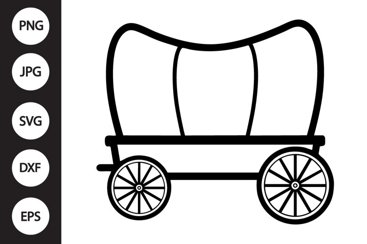 Covered Wagon SVG example image 1