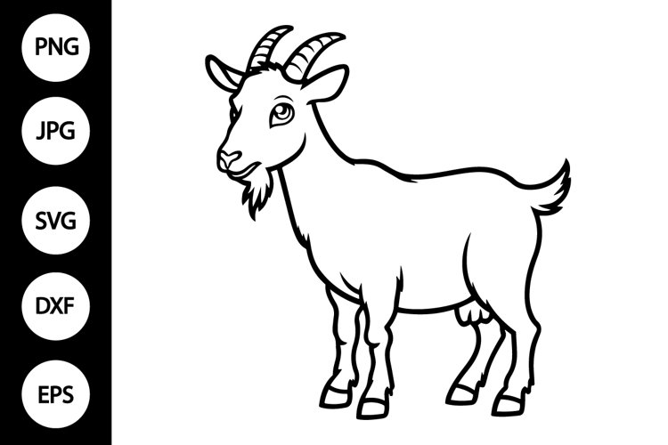 Clipart Goat Outline