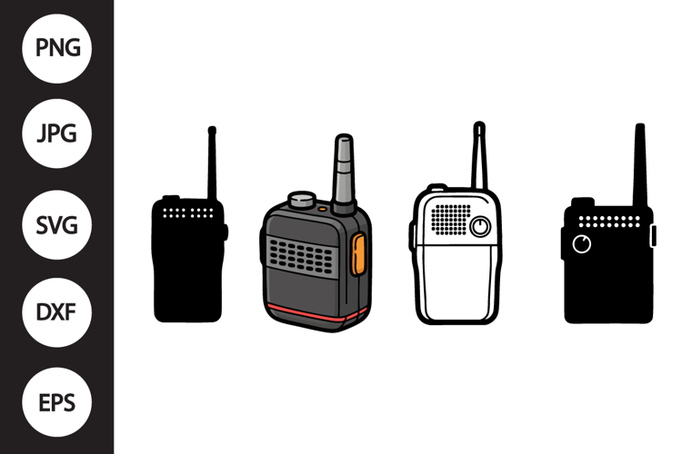 Walkie Talkie SVG, Walkie Talkie Clipart