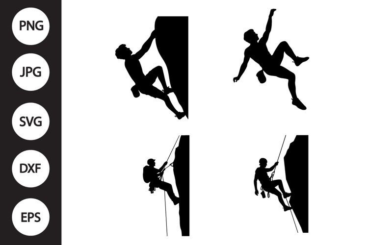 Climbing SVG, Climbing Clipart example image 1