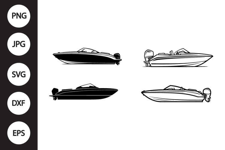 Speedboat SVG, Speedboat Clipart example image 1