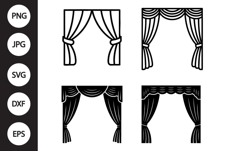 Curtain Clipart Image 14