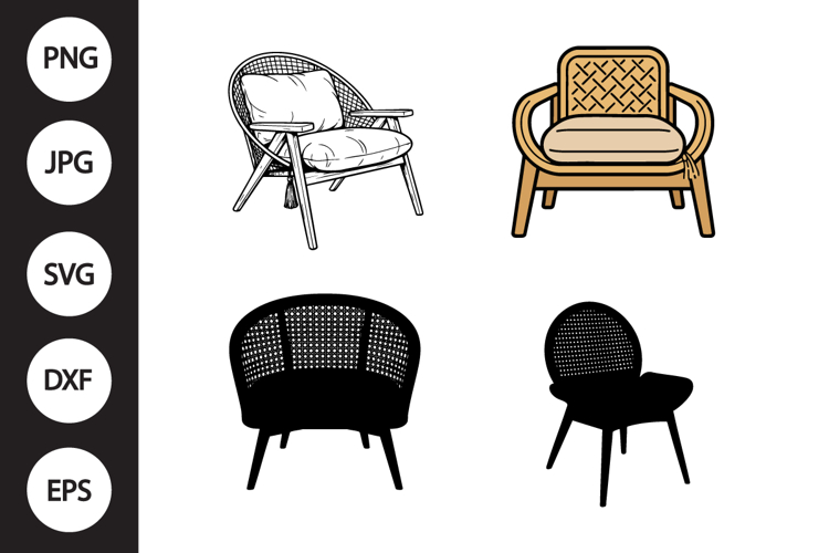 Boho Chair SVG, Boho Chair Clipart