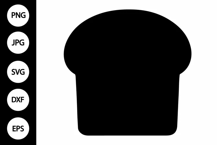Silhouette Bread SVG
