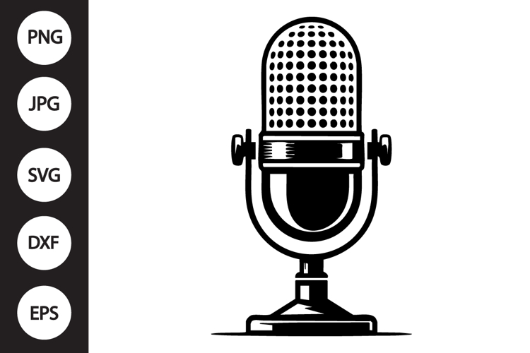 Microphone Silhouette Image 4