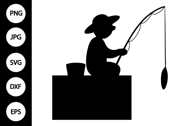 Fisherman Silhouette Image 3
