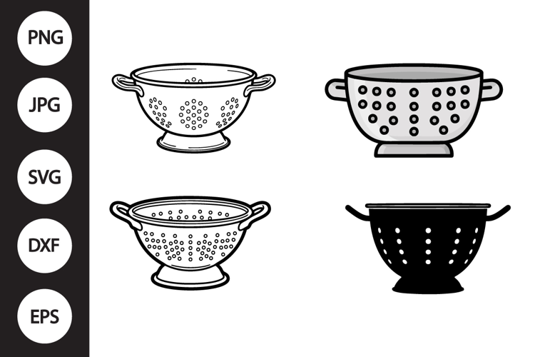 Kitchen Colander SVG, Kitchen Colander Clipart
