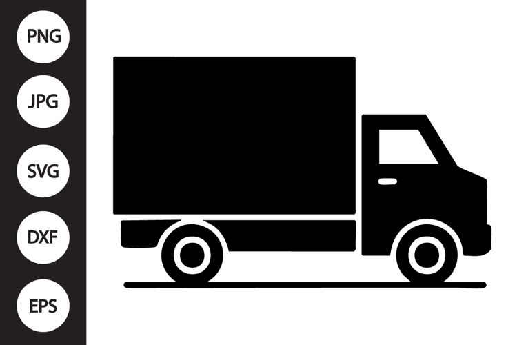 Box Truck Silhouette SVG