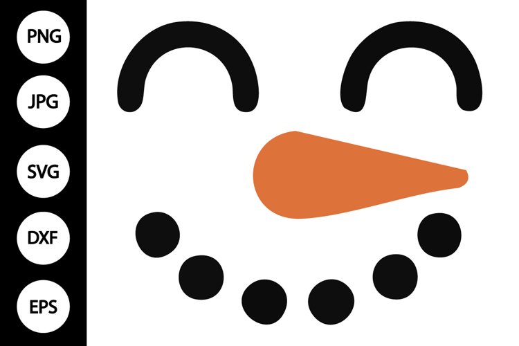Snowman Face Clipart Image 5