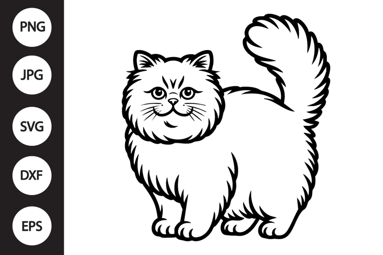 Cat Outline Image 12