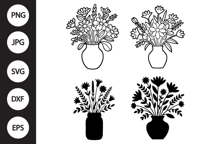 Vase Silhouette Image 6