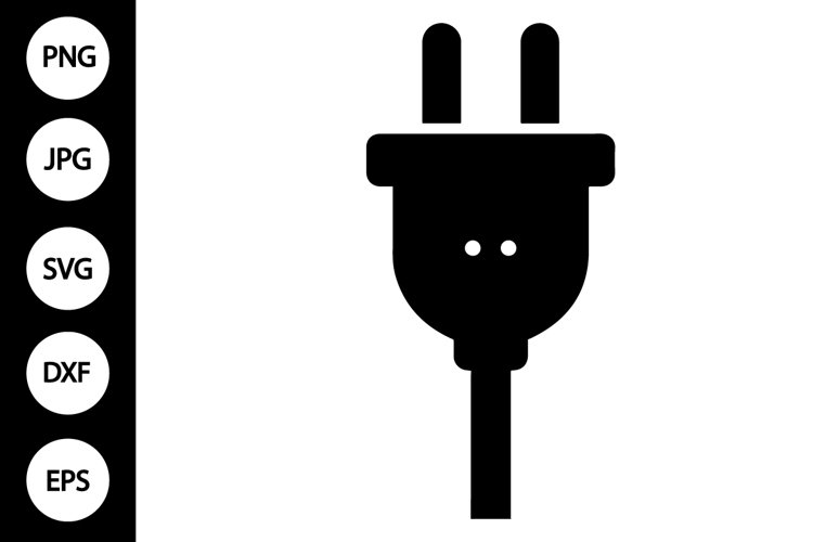 Silhouette Electric Plug SVG