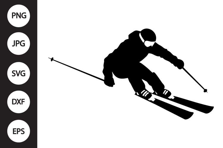 Skier SVG