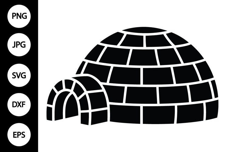 Silhouette Igloo SVG example image 1