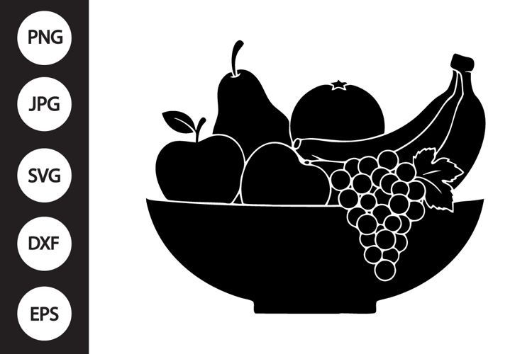 Fresh Fruit Bowl SVG