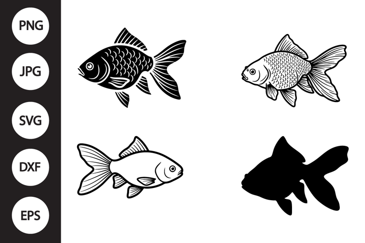 Gold Fish SVG, Gold Fish Clipart