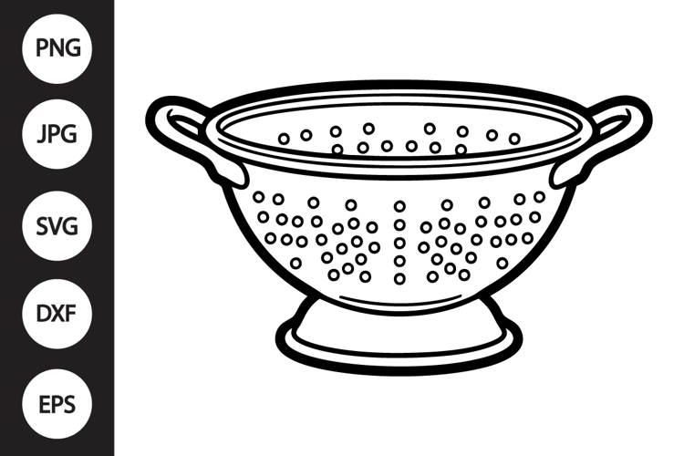 Kitchen Colander SVG