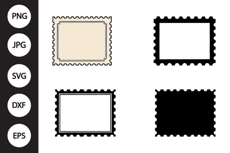Postal Stamp SVG, Postal Stamp Clipart