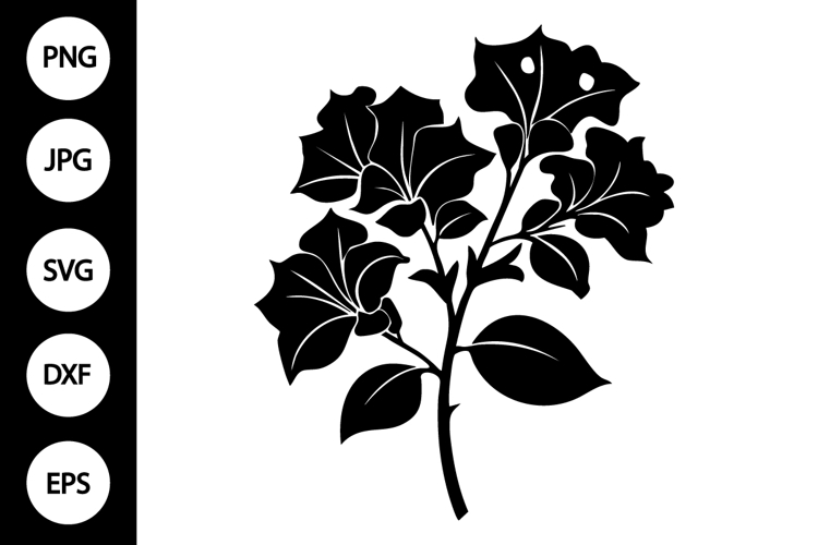 Flower Silhouette Image 10