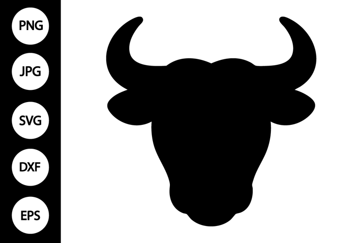 Bull Head Silhouette Image 4