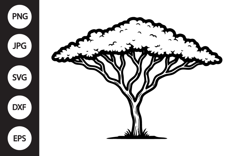 Acacia Tree SVG