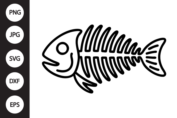 Fish Skeleton SVG