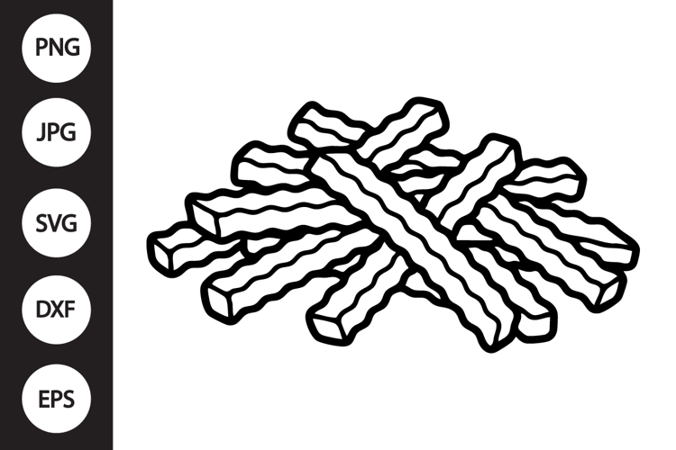 Crinkle Fries SVG