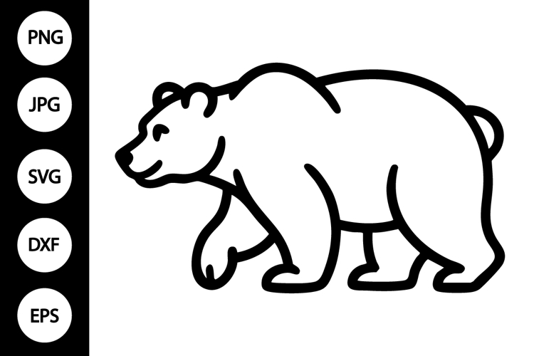 Outline Bear SVG