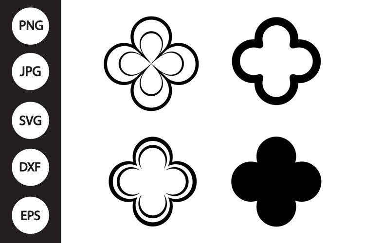 Quatrefoil Shape SVG, Quatrefoil Shape Clipart example image 1