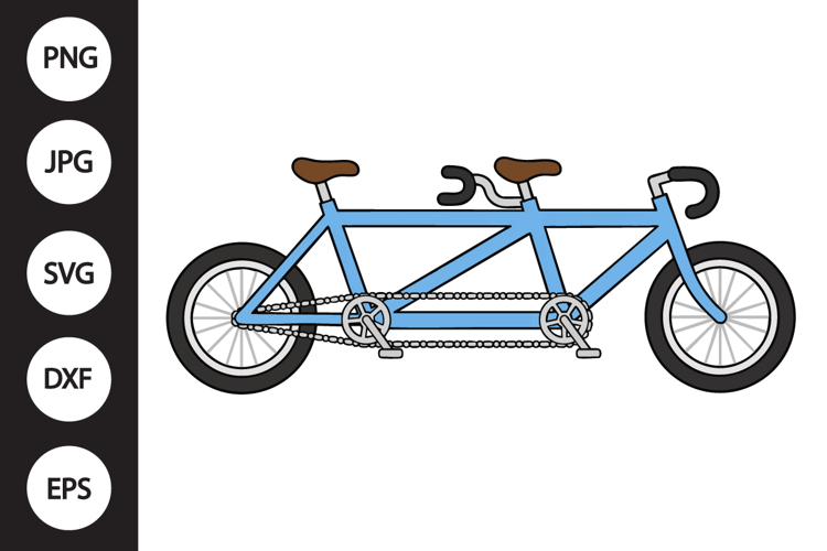 Tandem Bicycle SVG
