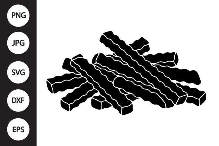 Crinkle Fries SVG example image 1