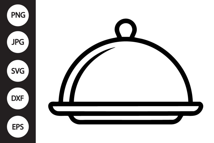 Restaurant Cloche SVG example image 1