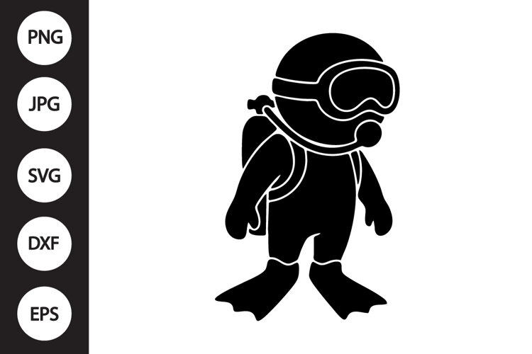 Diver SVG example image 1