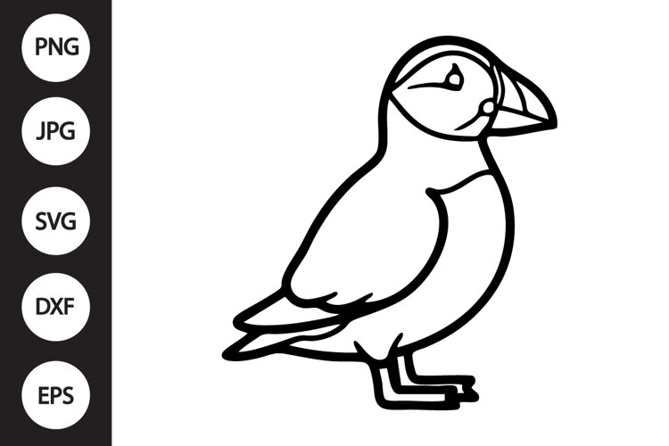 Icelandic Puffin SVG example image 1