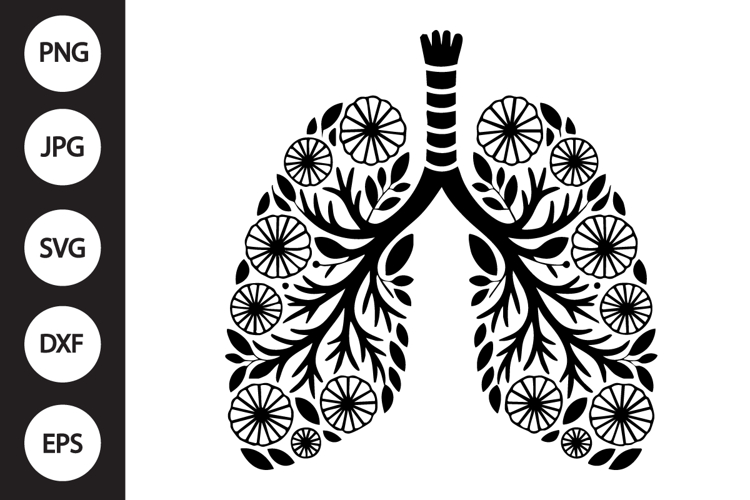 Floral Lungs SVG