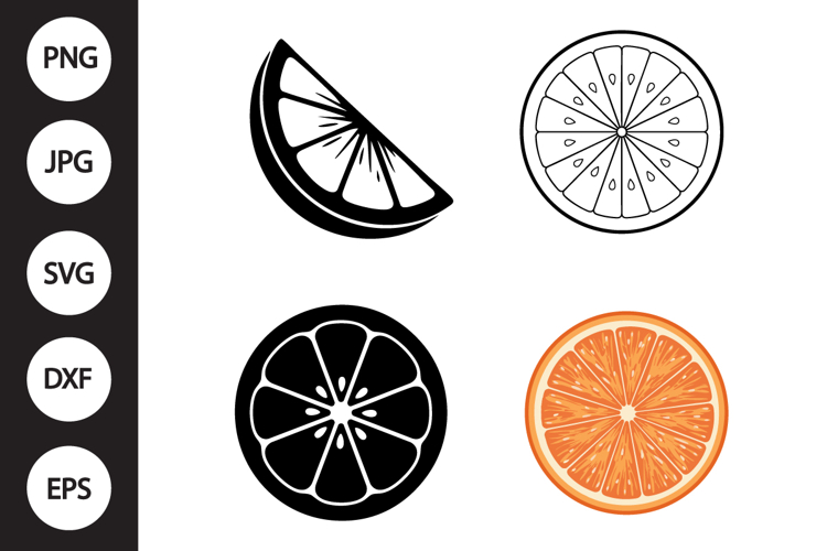 Orange Slice SVG, Orange Slice Clipart
