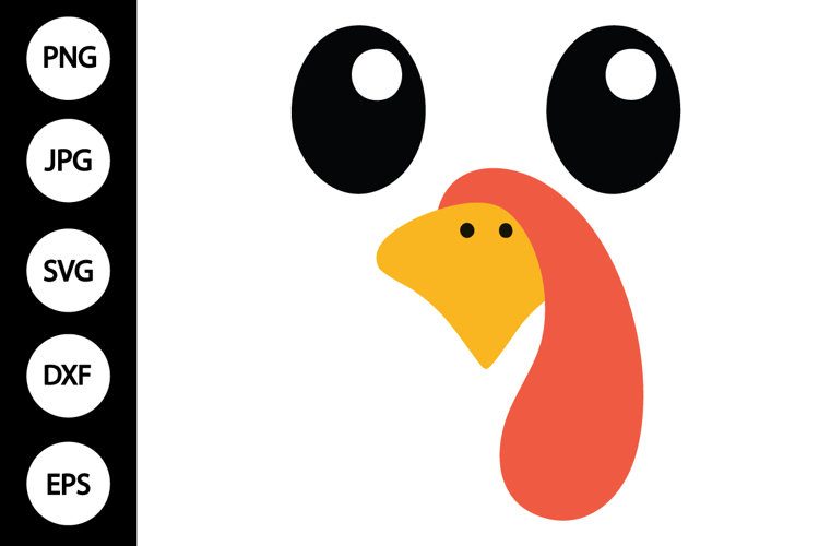 Turkey Face Svg Image 15
