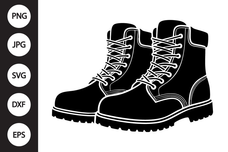 Work Boots SVG example image 1