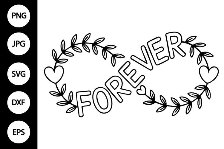 Infinity Forever with Vines SVG