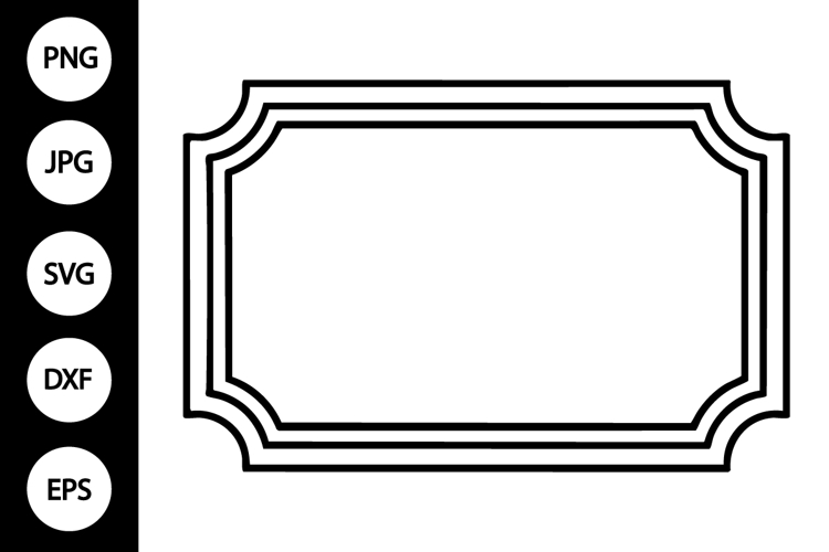 Elegant Thin Decorative Frame SVG