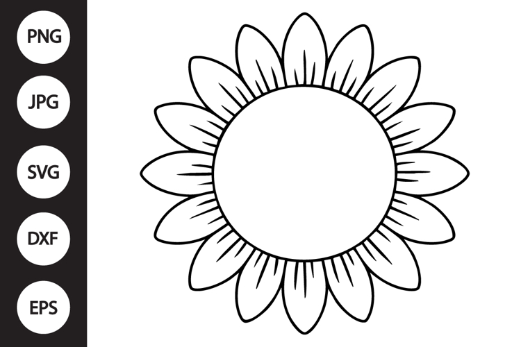 Sunflower Monogram SVGs Image 3