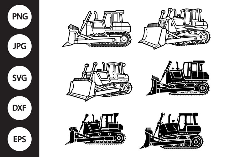 Bulldozer SVG example image 1