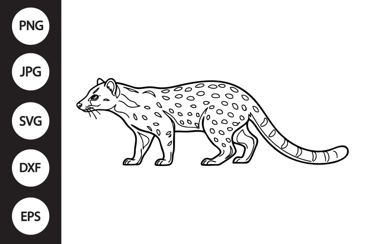 African Palm Civet SVG