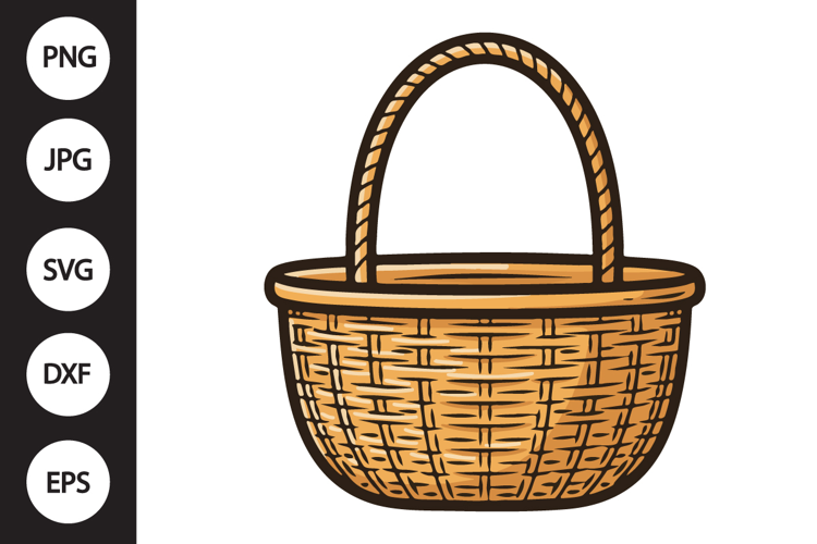 Wicker Basket SVG