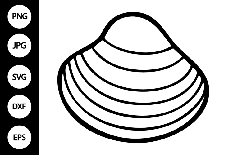 Seashell Outline SVG