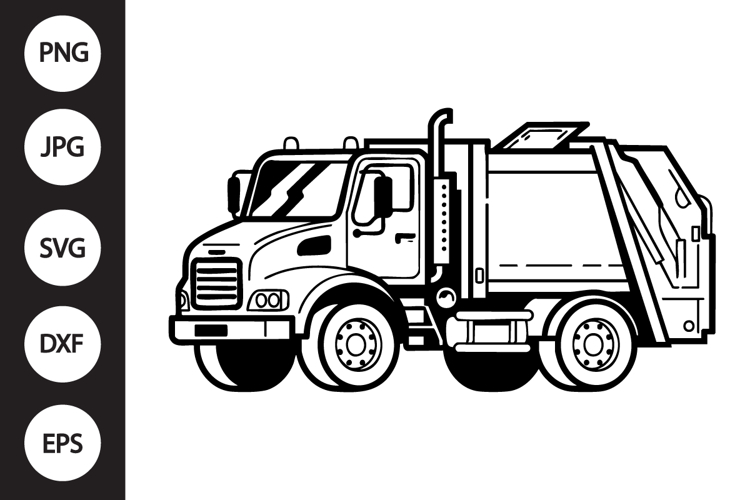 Truck Silhouette Image 3