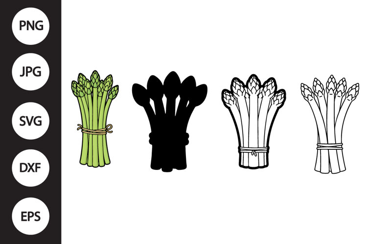 Asparagus SVG, Asparagus Clipart example image 1